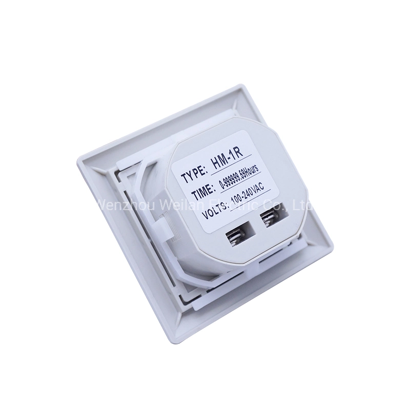 Hm-1r Hour Meter Mechanical Timer Switch with LCD Display White Color