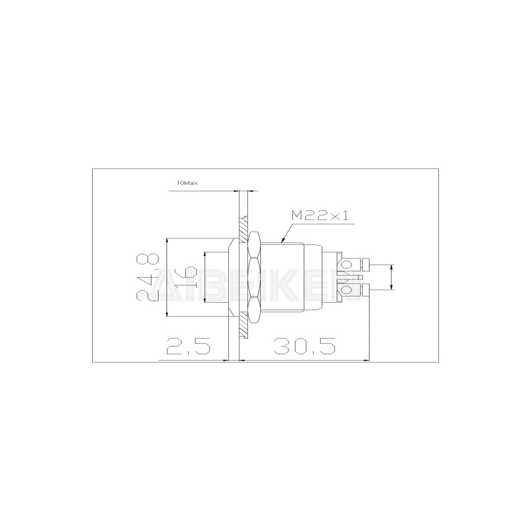 12V 24V High Brightness LED Indicator Light 22mm Signal Lamp