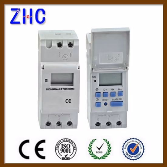 AHC15A 180-250V DIN レール LCD デジタル タイム スイッチ
