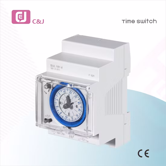 Sul180d DIN レール上の電子機械タイマー 24 時間 タイムリレースイッチ毎日のプログラム 15 分